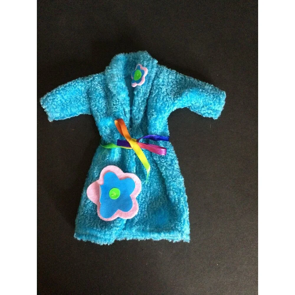 Vintage Barbie Skipper Doll Clothes Lot 6 Dresses 80s jacket fur coat fuzzy robe